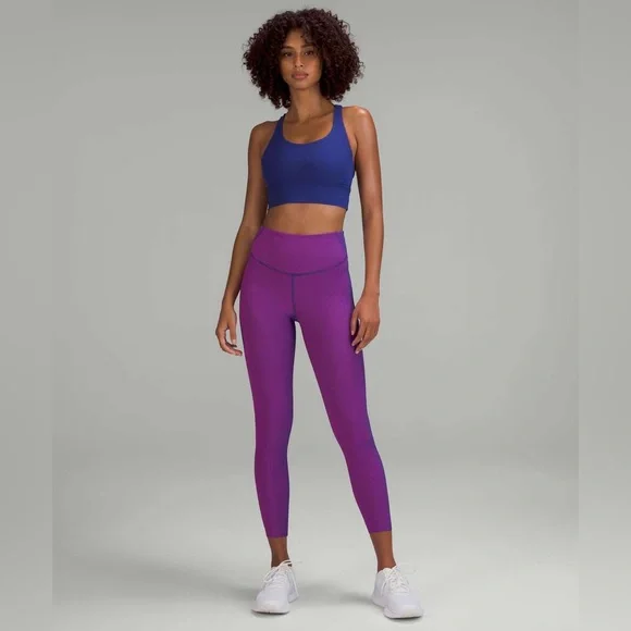 Lululemon Base Pace High Rise Tight 25” – Two-Tone Ribbed Size 8 - Picture 5 of 16